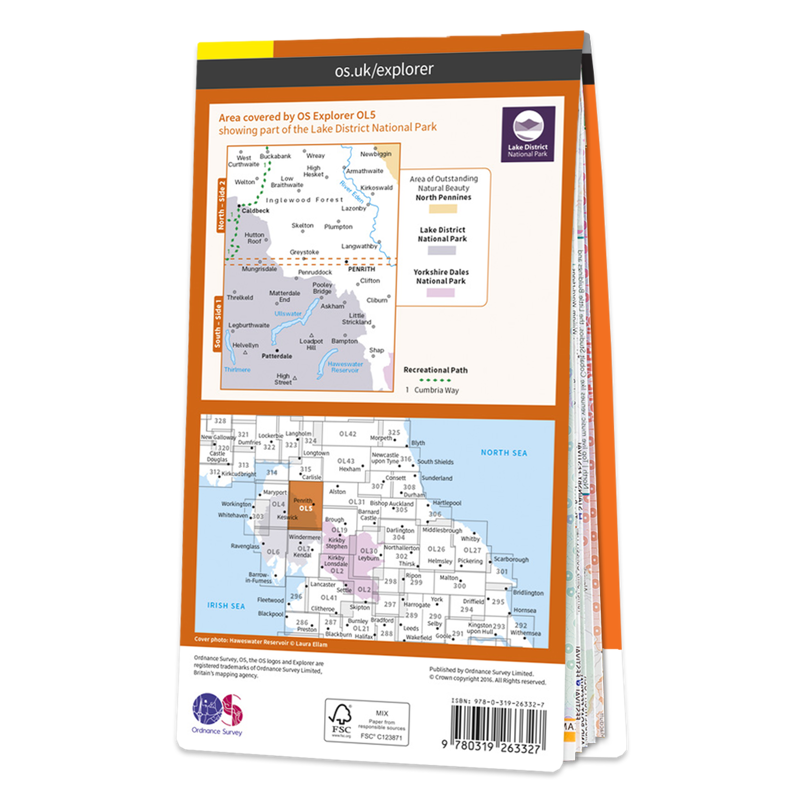 OS Explorer Map OL5 - Lake District North East-1